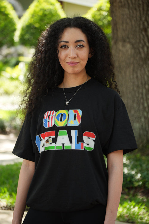 God Heals International Black Tee